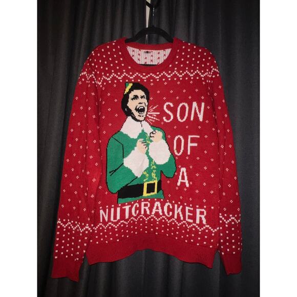 Ugly Christmas Sweater Xmas Size Large Elf - Picture 1 of 3